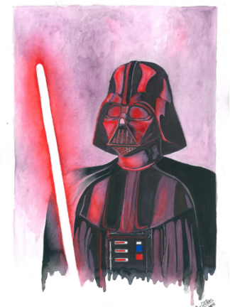 Darth Vader - Aquarela