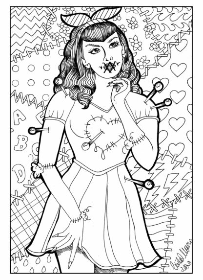 Boneca Voodoo, arte original #14