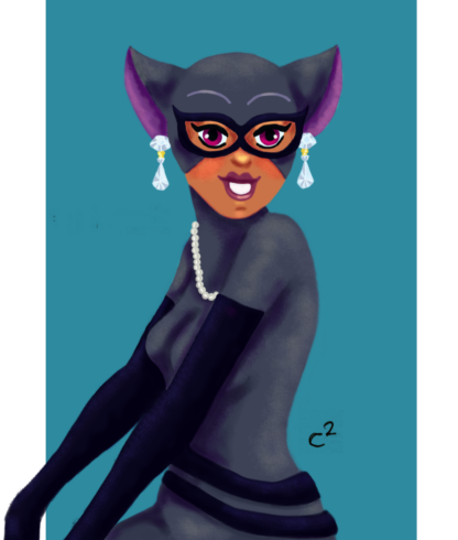 Print A5 Mulher-Gato