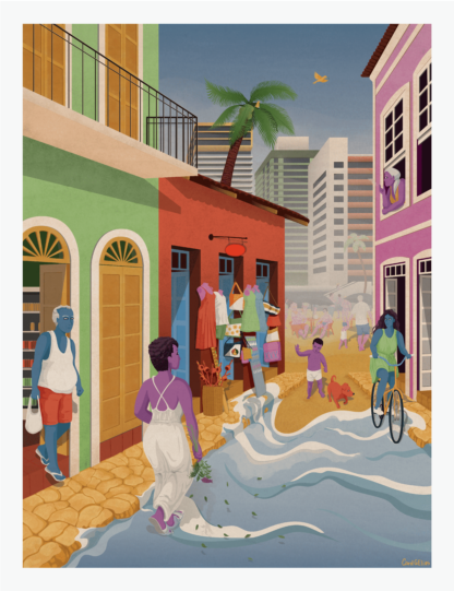 Banho de Folhas (Luedji Luna) - Print Fineart