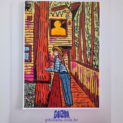 Print A4 do Pato Gigante com a Letícia