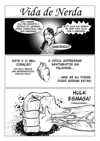 Descubra o universo hilário e emocionante da HQ 'Vida de Nerda', onde as aventuras da protagonista nerd se entrelaçam com referências a filmes, games e cultura pop. Com ilustrações vibrantes e um enredo cativante, esta HQ promete fazer você rir e se identificar com as situações do dia a dia de um verdadeiro nerd. Perfeita para leitores apaixonados por histórias que celebram a vida geek, 'Vida de Nerda' é mais do que uma leitura; é uma experiência que abraça a essência de ser diferente e mostra que a nerdice tem seu valor!
